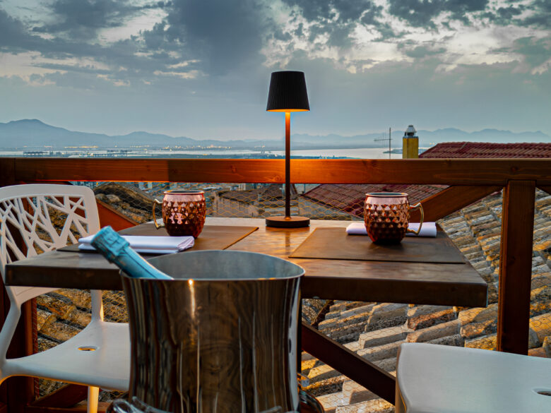 D.H. Lawrence hotel aperitivo terrazza castello cagliari sunset
