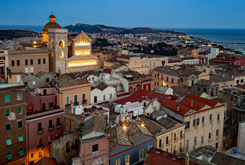 D.H. Lawrence hotel aperitivo terrazza castello cagliari sunset