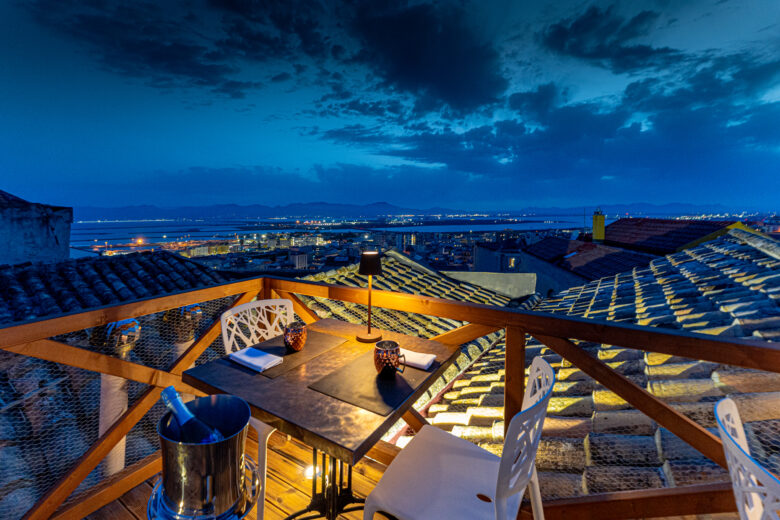D.H. Lawrence hotel aperitivo terrazza castello cagliari sunset