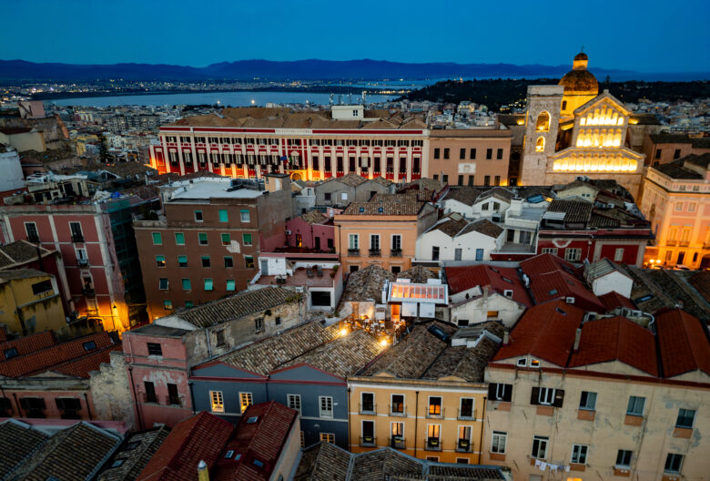 D.H. Lawrence hotel aperitivo terrazza castello cagliari sunset
