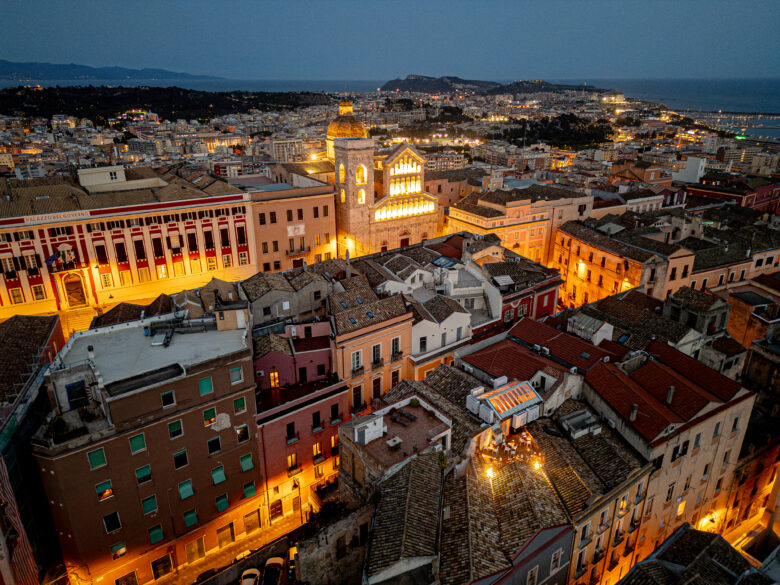 D.H. Lawrence hotel aperitivo terrazza castello cagliari sunset